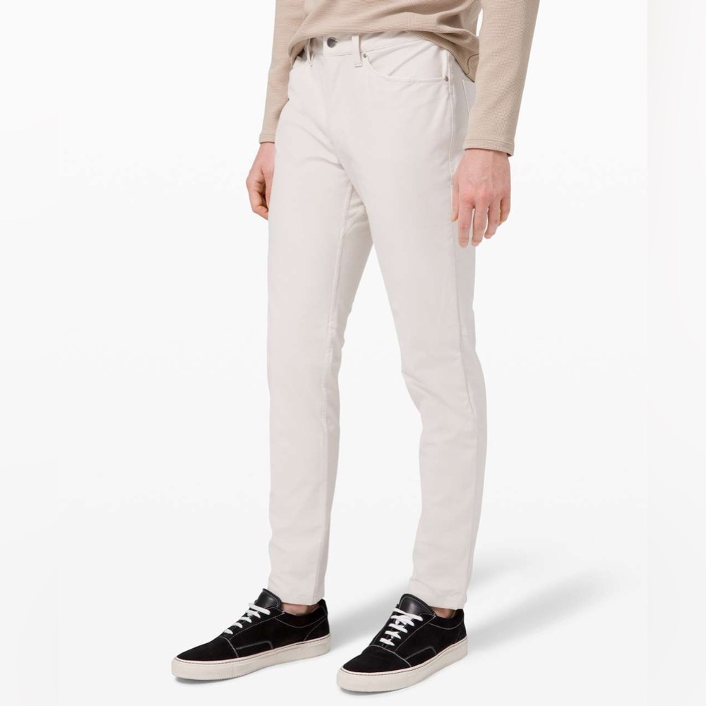 lululemon athletica Men's Slim Pants in Off-White